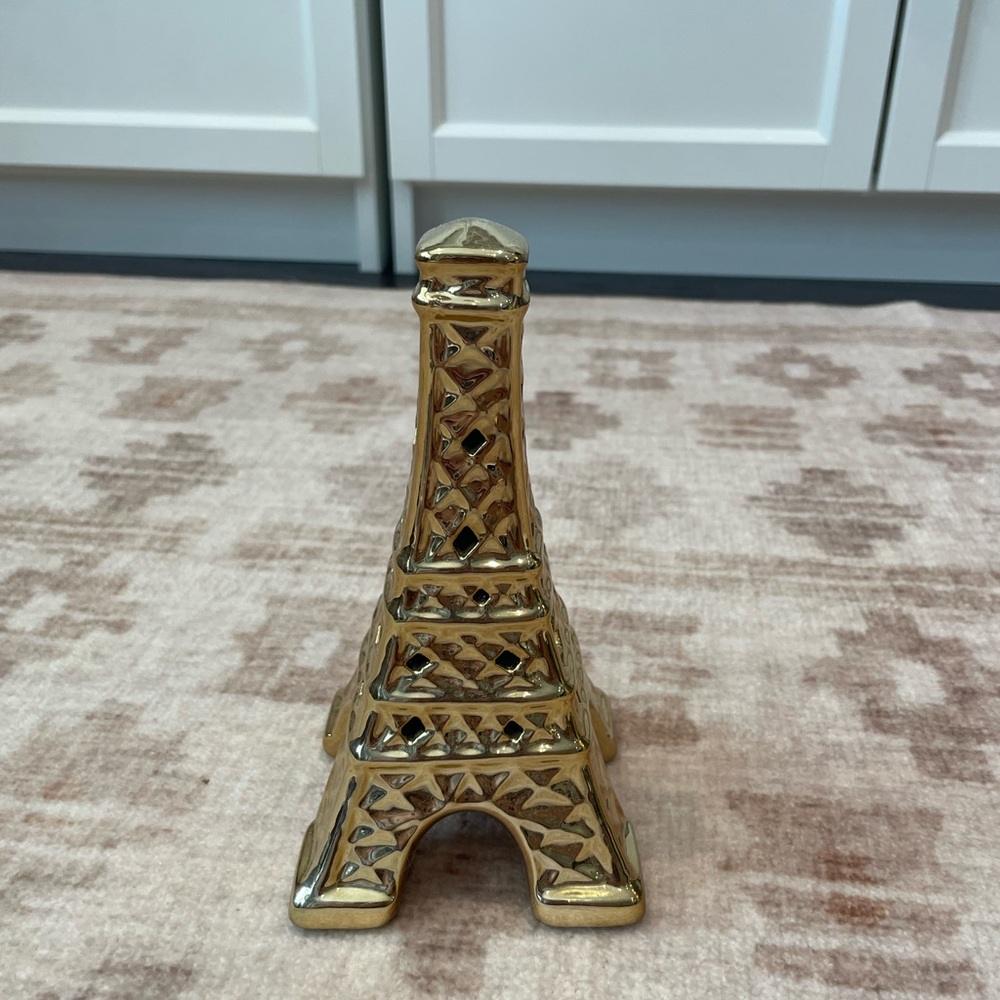 Gold Eiffel Tower Figurine